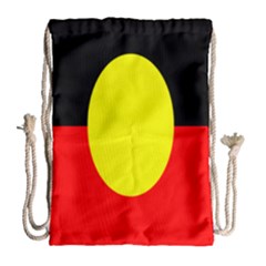 Flag Of Australian Aborigines Drawstring Bag (large) by Nexatart