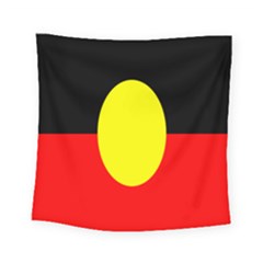 Flag Of Australian Aborigines Square Tapestry (small) by Nexatart