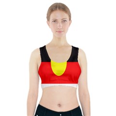 Flag Of Australian Aborigines Sports Bra With Pocket by Nexatart