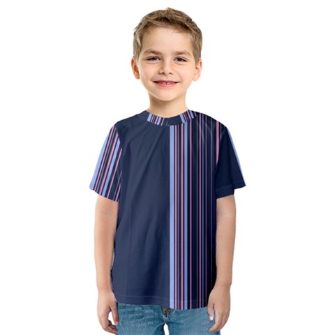 Lines Kids  Sport Mesh Tee by ValentinaDesign