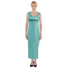 Lines Fitted Maxi Dress