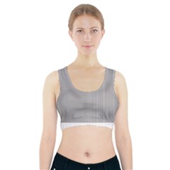 Lines Sports Bra With Pocket by ValentinaDesign