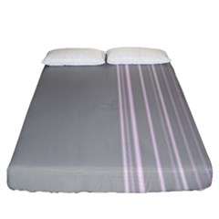 Lines Fitted Sheet (king Size) by ValentinaDesign