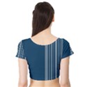 Lines Short Sleeve Crop Top (Tight Fit) View2