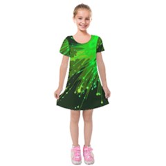 Big Bang Kids  Short Sleeve Velvet Dress by ValentinaDesign