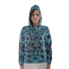 Abstract Aquatic Dream Hooded Wind Breaker (women) by Ivana