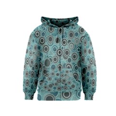 Abstract Aquatic Dream Kids  Zipper Hoodie by Ivana