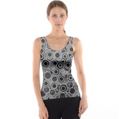 Abstract Grey End Of Day Tank Top