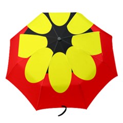 Flag Of Australian Aborigines Folding Umbrellas by Nexatart