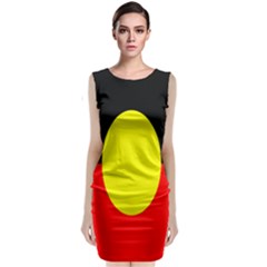 Flag Of Australian Aborigines Sleeveless Velvet Midi Dress by Nexatart