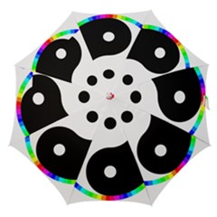 Rainbow Around Yinyang Straight Umbrellas by Nexatart