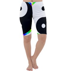 Rainbow Around Yinyang Cropped Leggings 