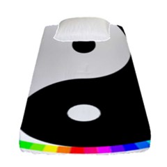 Rainbow Around Yinyang Fitted Sheet (Single Size)