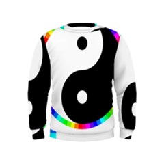 Rainbow Around Yinyang Kids  Sweatshirt