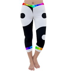 Rainbow Around Yinyang Capri Winter Leggings 