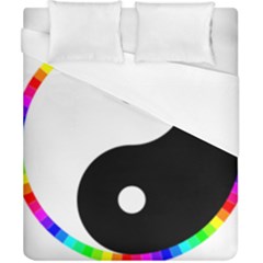 Rainbow Around Yinyang Duvet Cover (California King Size)