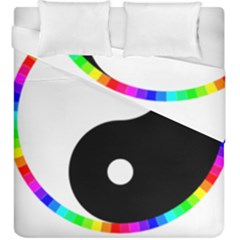 Rainbow Around Yinyang Duvet Cover Double Side (King Size)