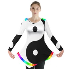 Rainbow Around Yinyang Long Sleeve Tunic 