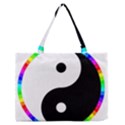 Rainbow Around Yinyang Medium Zipper Tote Bag View1