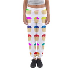 Colorful Cupcakes Pattern Women s Jogger Sweatpants by Nexatart