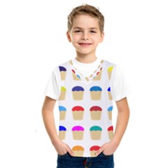 Colorful Cupcakes Pattern Kids  Sportswear by Nexatart