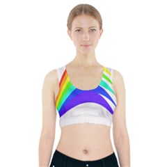 Rainbow Sports Bra With Pocket by Nexatart