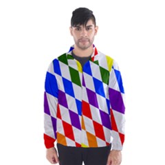 Rainbow Flag Bavaria Wind Breaker (men) by Nexatart