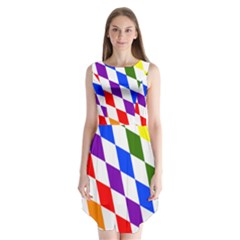 Rainbow Flag Bavaria Sleeveless Chiffon Dress   by Nexatart