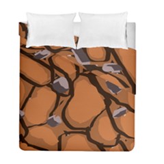 Seamless Dirt Texture Duvet Cover Double Side (full/ Double Size) by Nexatart