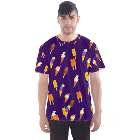 Seamless Ice Cream Pattern Men s Sport Mesh Tee by Nexatart