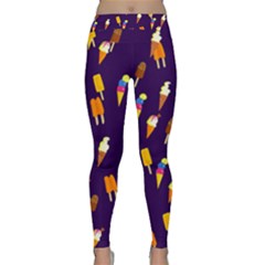 Seamless Ice Cream Pattern Classic Yoga Leggings by Nexatart