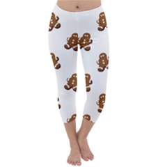 Gingerbread Seamless Pattern Capri Winter Leggings  by Nexatart