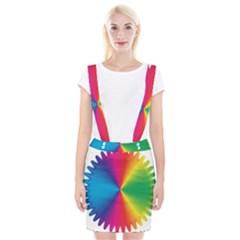 Rainbow Seal Re Imagined Braces Suspender Skirt by Nexatart