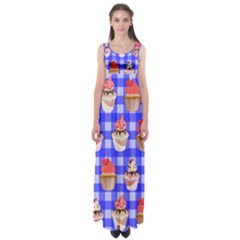 Cake Pattern Empire Waist Maxi Dress by Nexatart