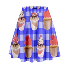 Cake Pattern High Waist Skirt by Nexatart