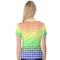 Rainbow Love Women s V-Neck Sport Mesh Tee View2