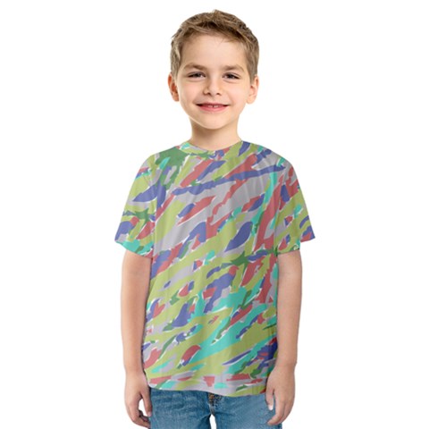 Crayon Texture Kids  Sport Mesh Tee by Nexatart