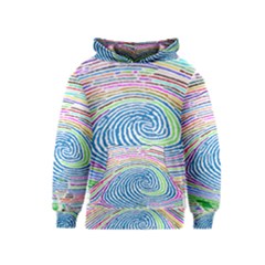 Prismatic Fingerprint Kids  Pullover Hoodie by Nexatart