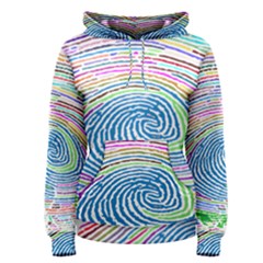 Prismatic Fingerprint Women s Pullover Hoodie by Nexatart