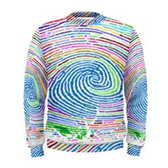 Prismatic Fingerprint Men s Sweatshirt by Nexatart