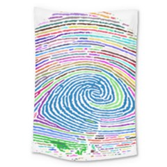 Prismatic Fingerprint Large Tapestry