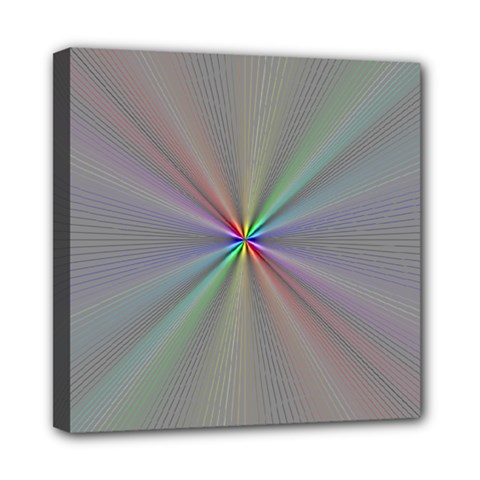 Square Rainbow Mini Canvas 8  X 8  by Nexatart