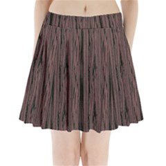 Grain Woody Texture Seamless Pattern Pleated Mini Skirt by Nexatart