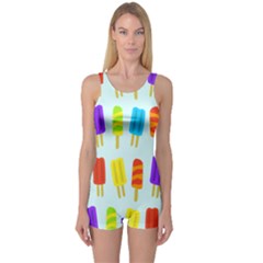 Popsicle Pattern One Piece Boyleg Swimsuit by Nexatart