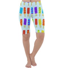 Popsicle Pattern Cropped Leggings  by Nexatart