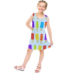 Popsicle Pattern Kids  Tunic Dress by Nexatart