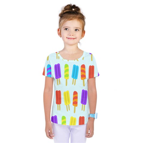 Popsicle Pattern Kids  One Piece Tee by Nexatart