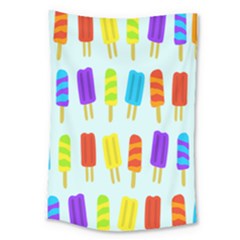 Popsicle Pattern Large Tapestry by Nexatart