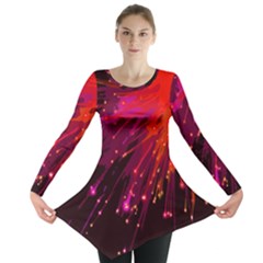 Big Bang Long Sleeve Tunic  by ValentinaDesign