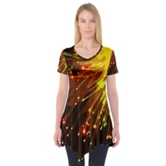 Big Bang Short Sleeve Tunic  by ValentinaDesign